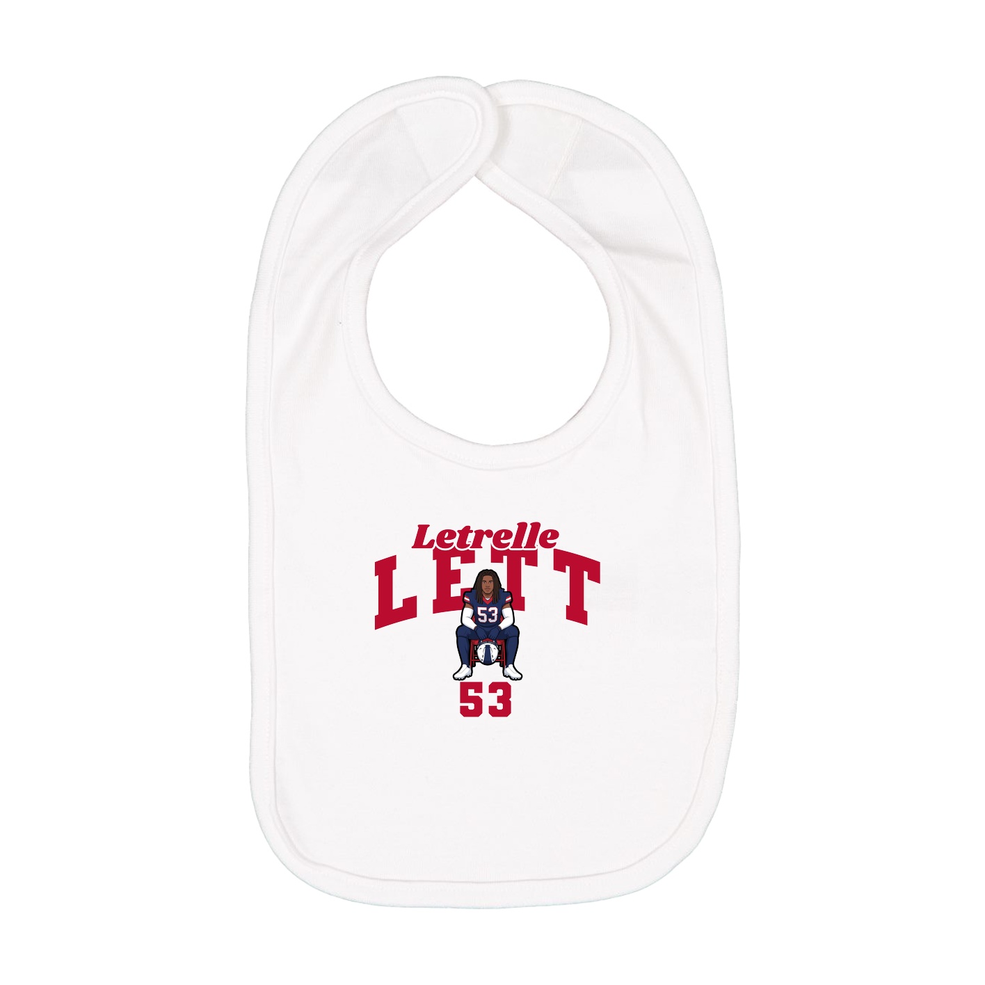 Infant Bib — Signature Arch in White