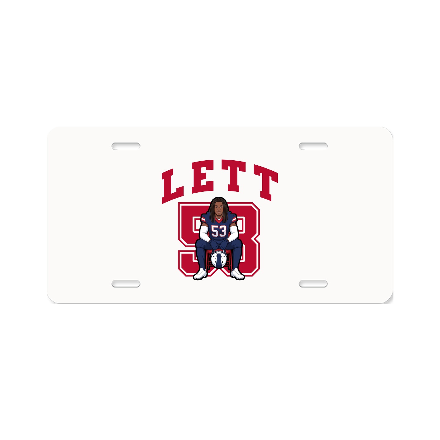 License Plate — Number in Classic