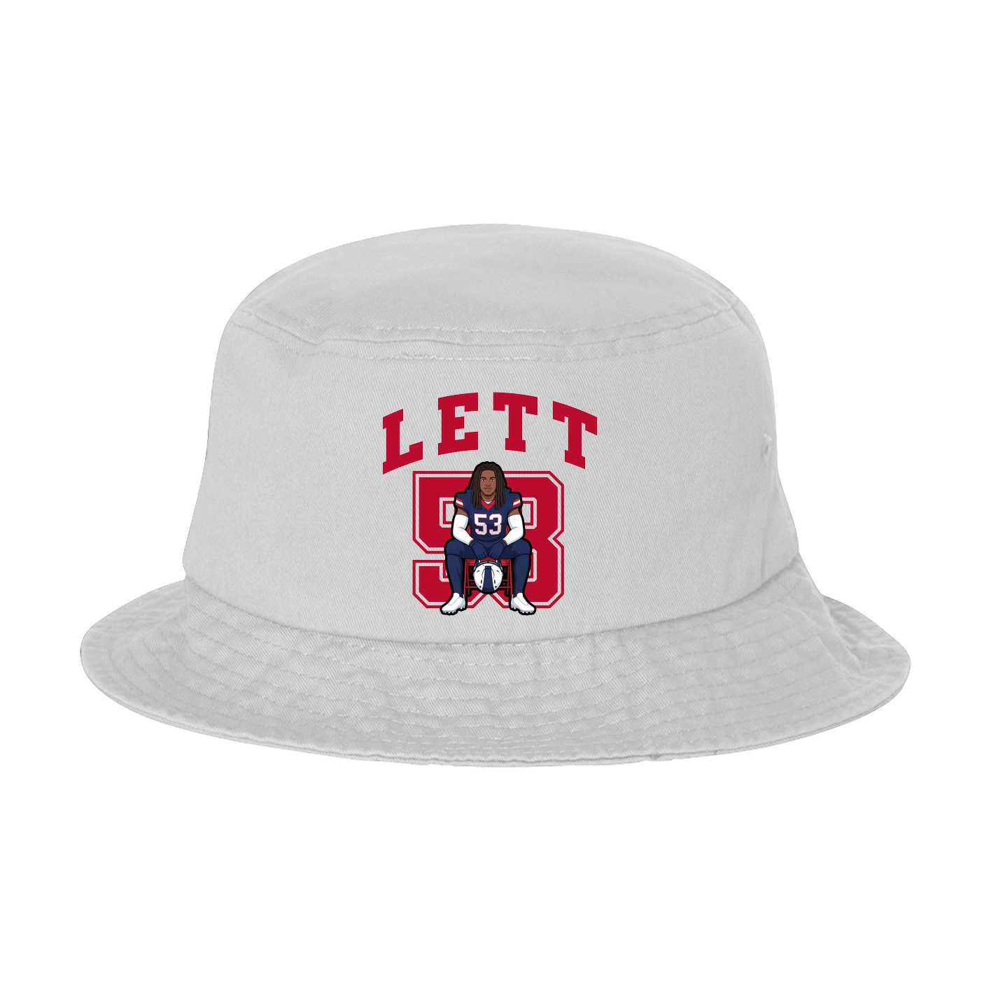 Bucket Cap — Number in White