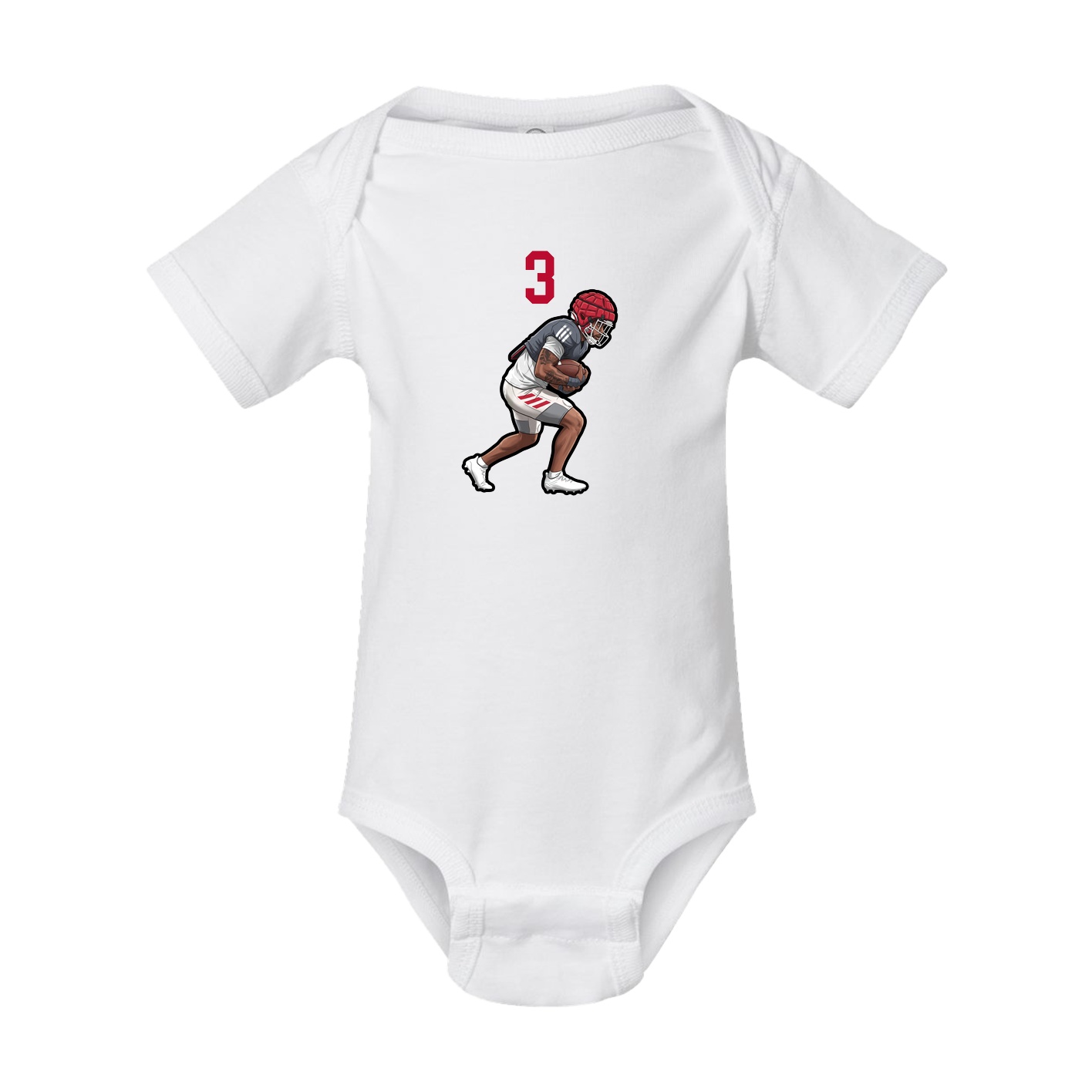 Baby Onesie — Number Top in White