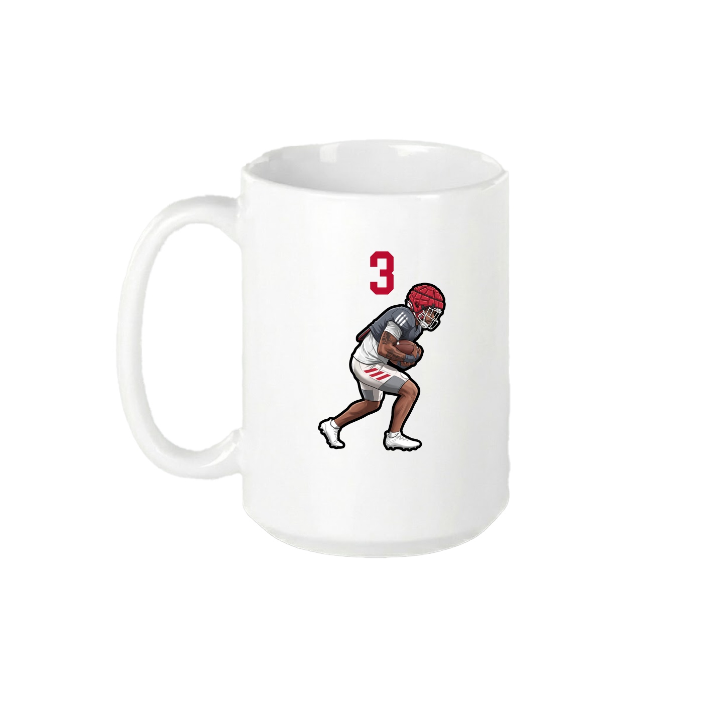 15oz Coffee Mug — Number Top in White