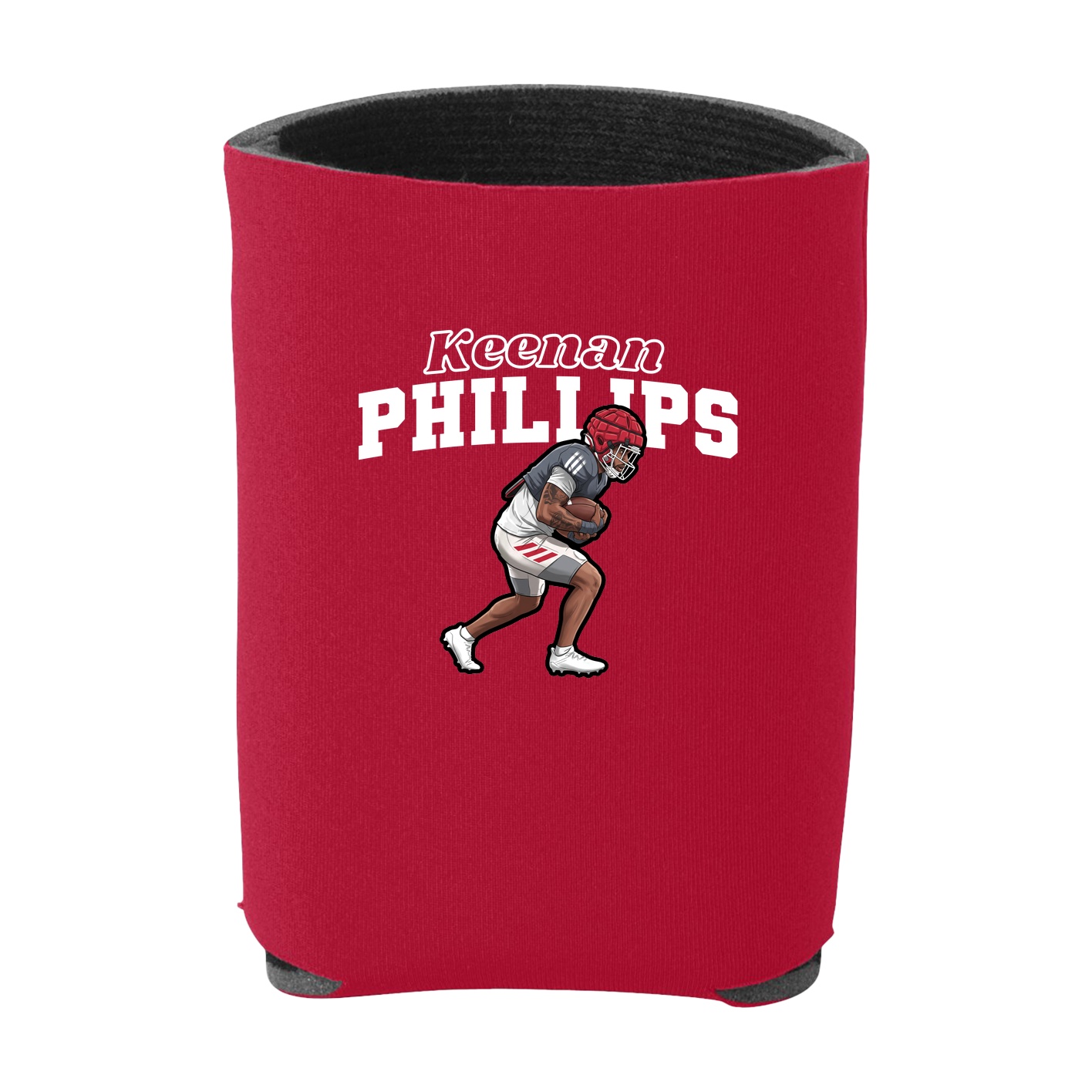 Can Holder — Name Arch in Red