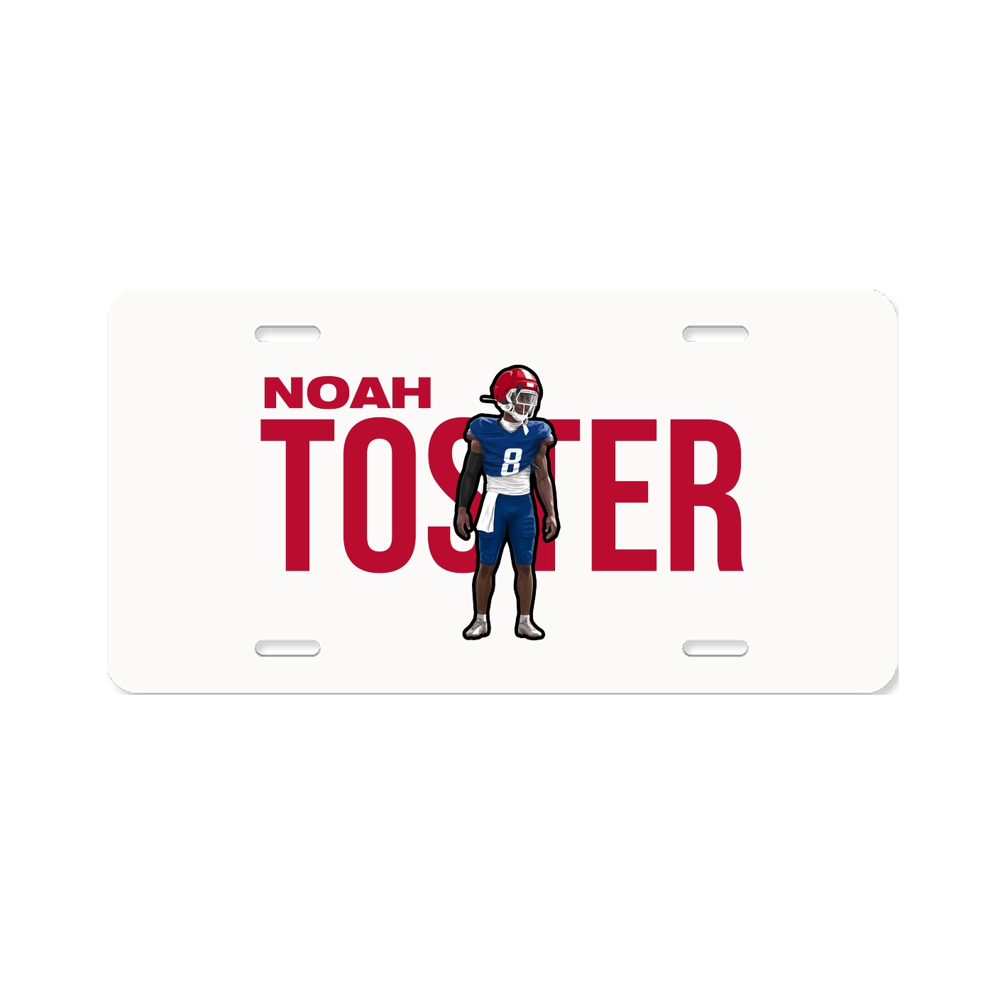 License Plate — Player Name in Classic