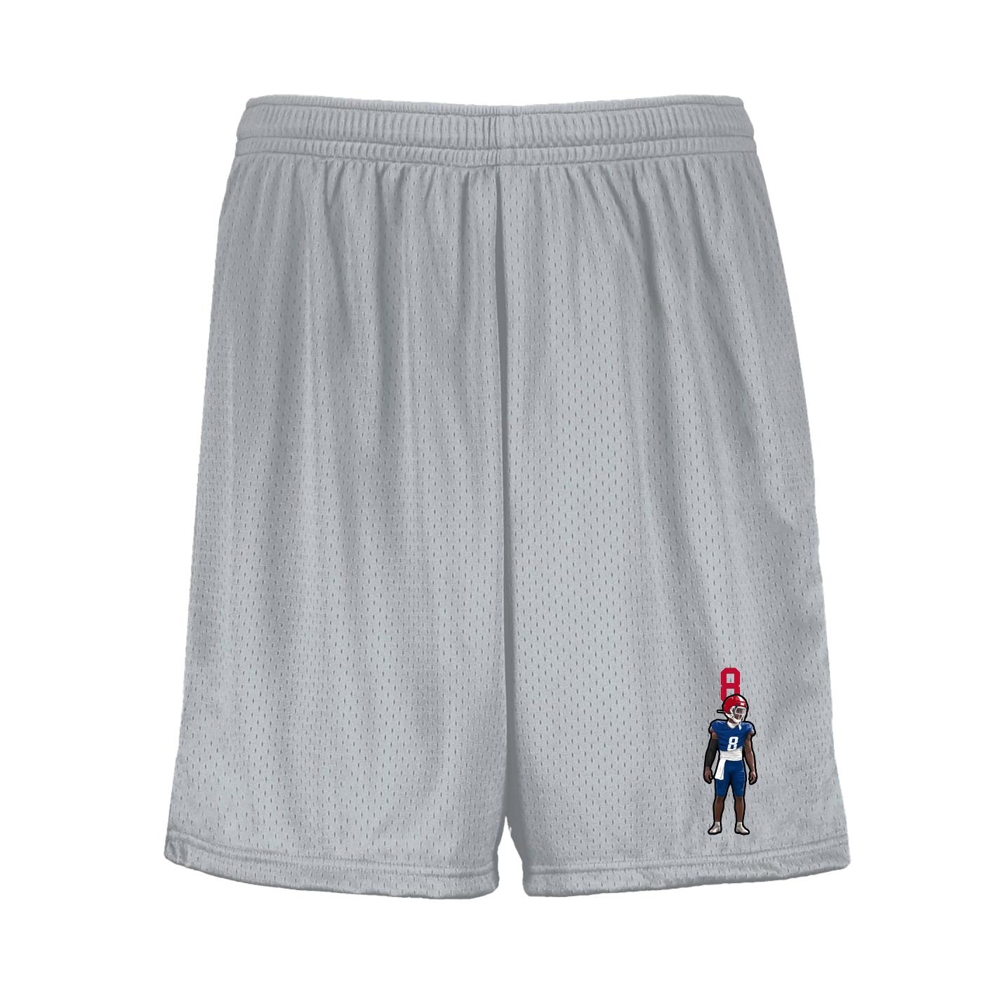 Shorts — Number Top in Silver