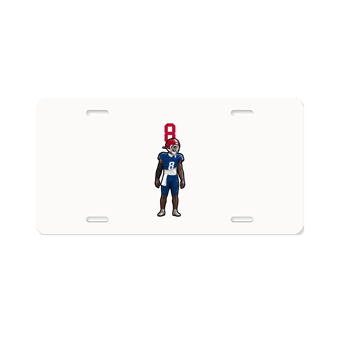 License Plate — Number Top in Classic