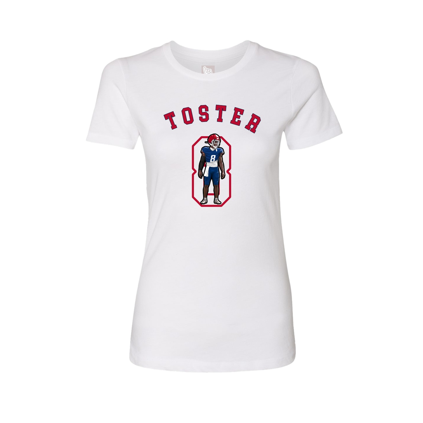 Fitted Women's Tee — Shirsey Arch in White