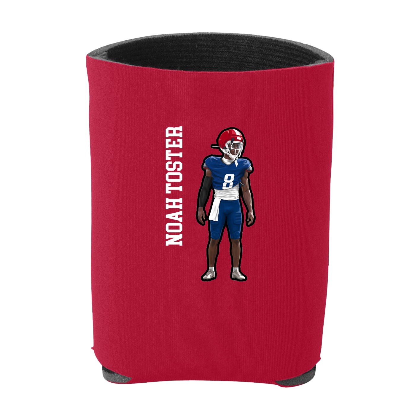 Can Holder — Name Vertical in Red