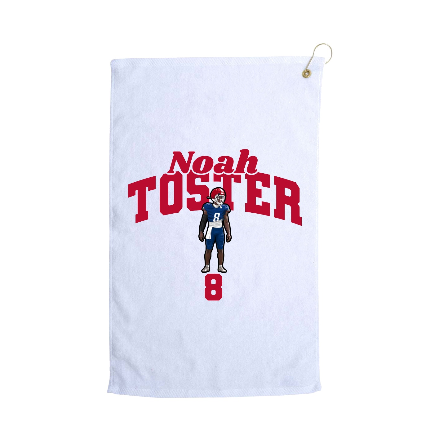 Golf Towel — Signature Arch in White