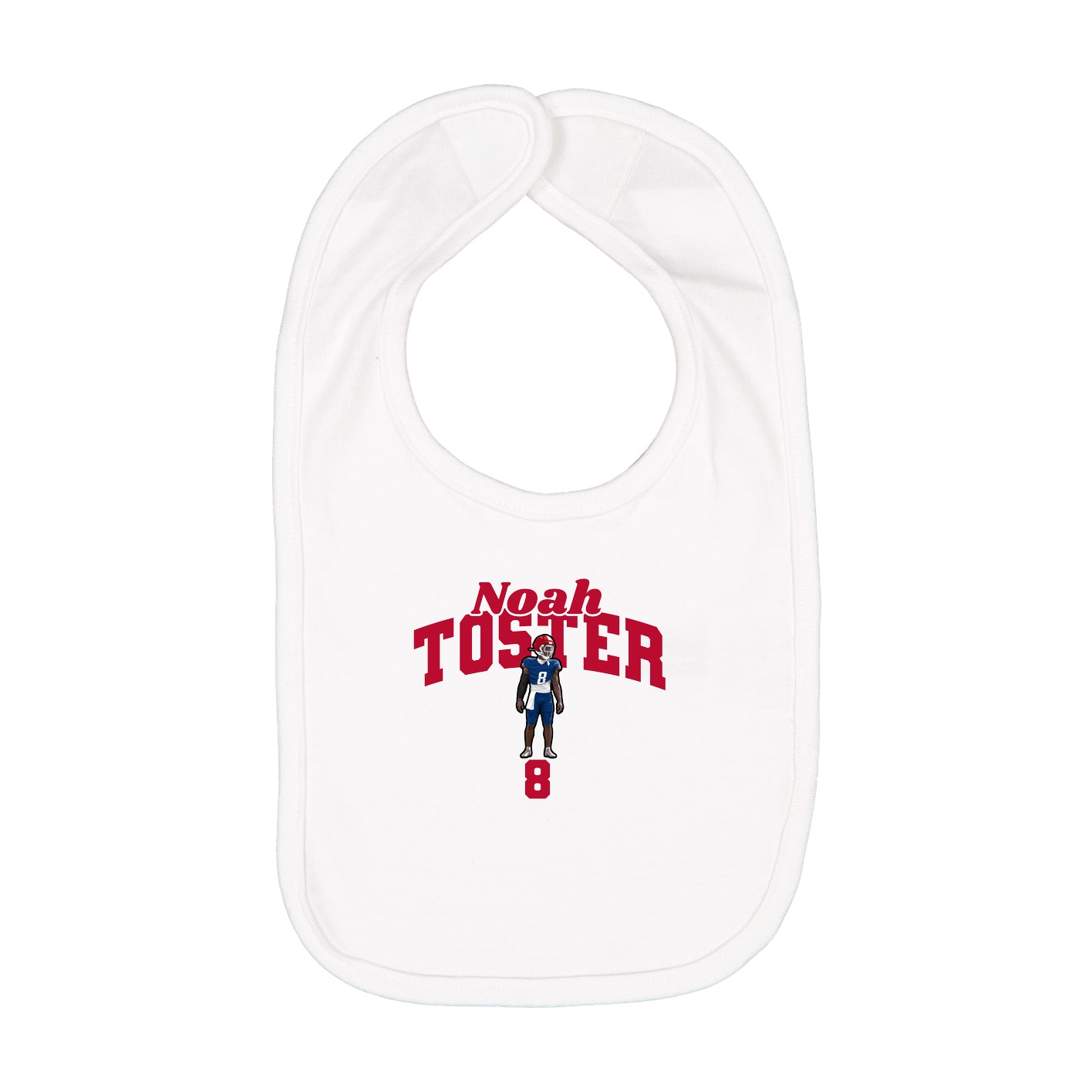 Infant Bib — Signature Arch in White