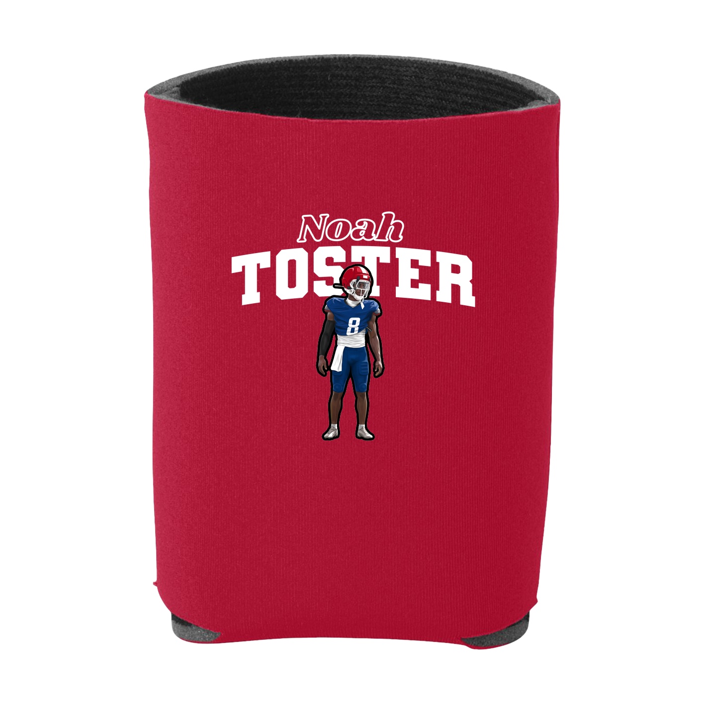 Can Holder — Name Arch in Red