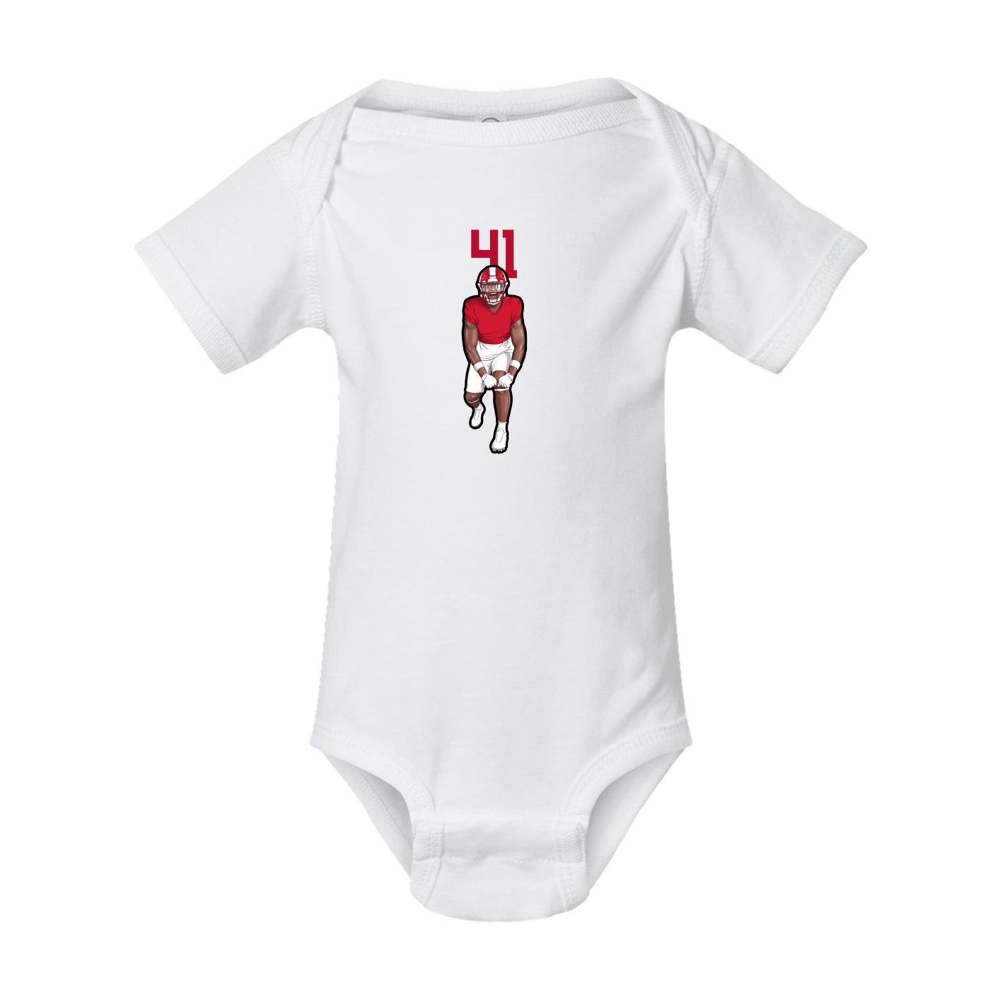 Baby Onesie — Number Top in White