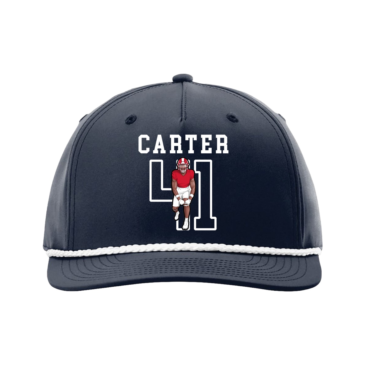 Five-Panel Classic Rope Cap — Shirsey in Navy
