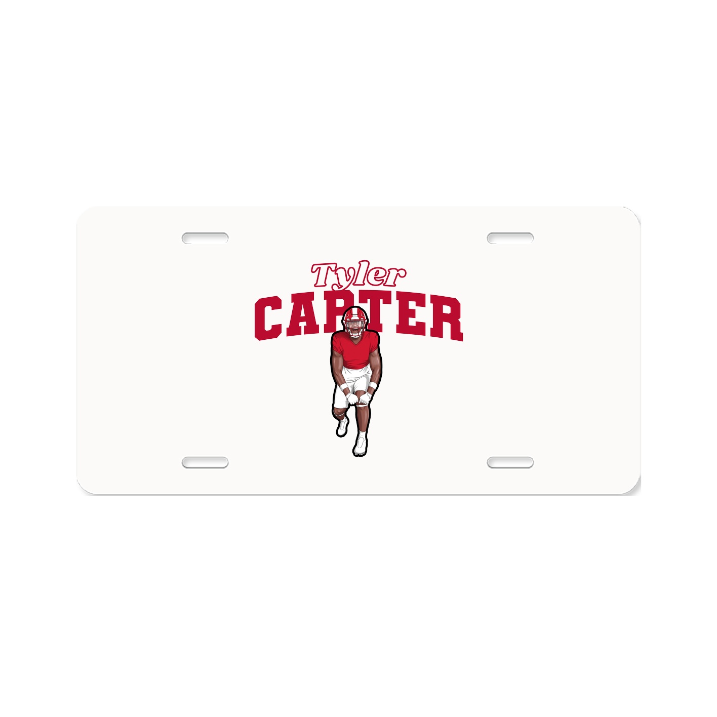 License Plate — Name Arch in Classic