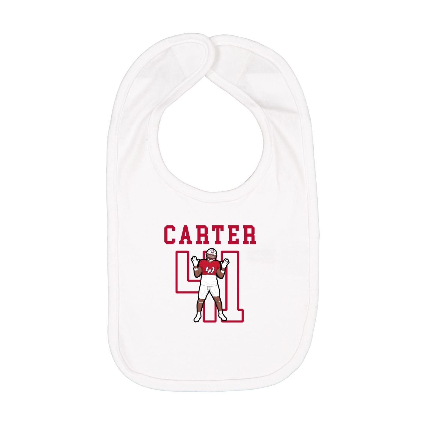 Infant Bib — Shirsey in White