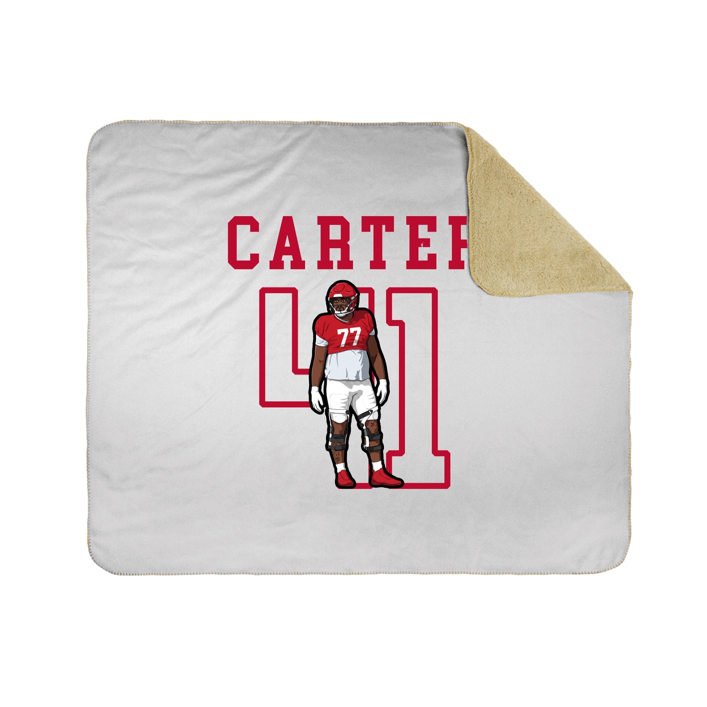 Throw Blanket — Shirsey in White