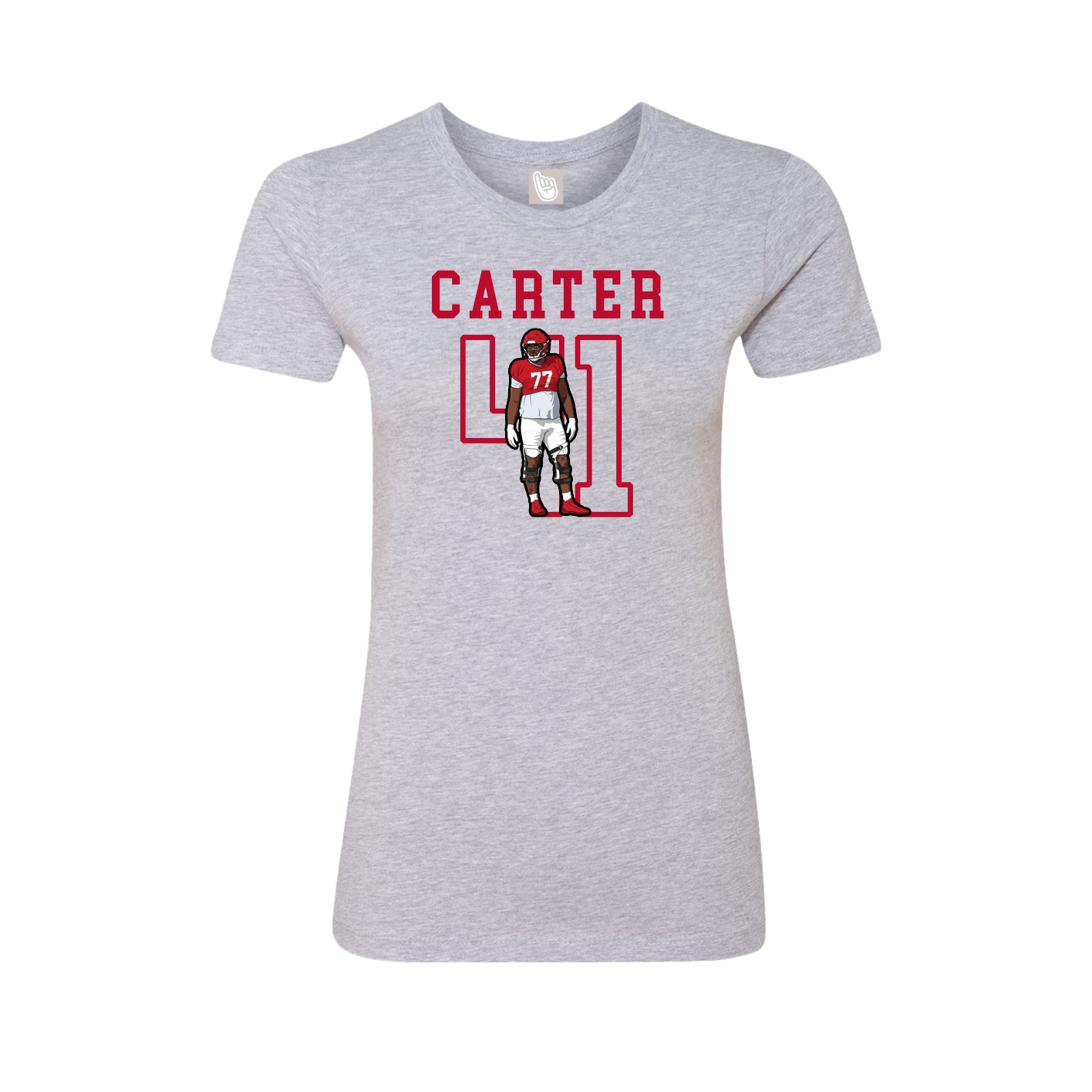 Fitted Women's Tee — Shirsey in Grey