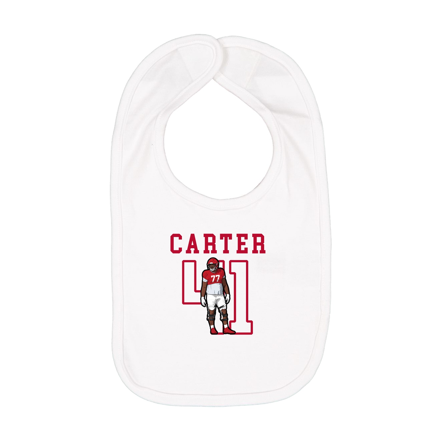 Infant Bib — Shirsey in White