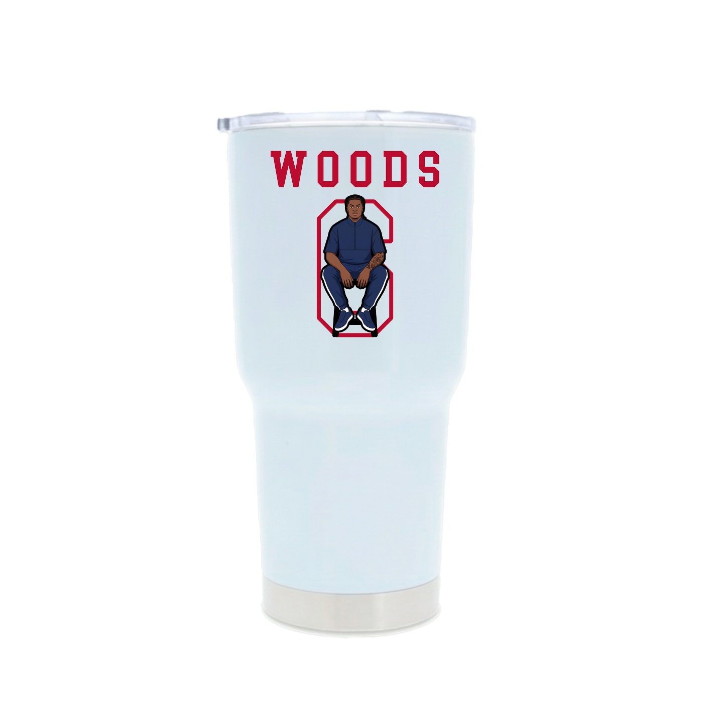 30oz Stainless Steel Tumbler — Shirsey in White