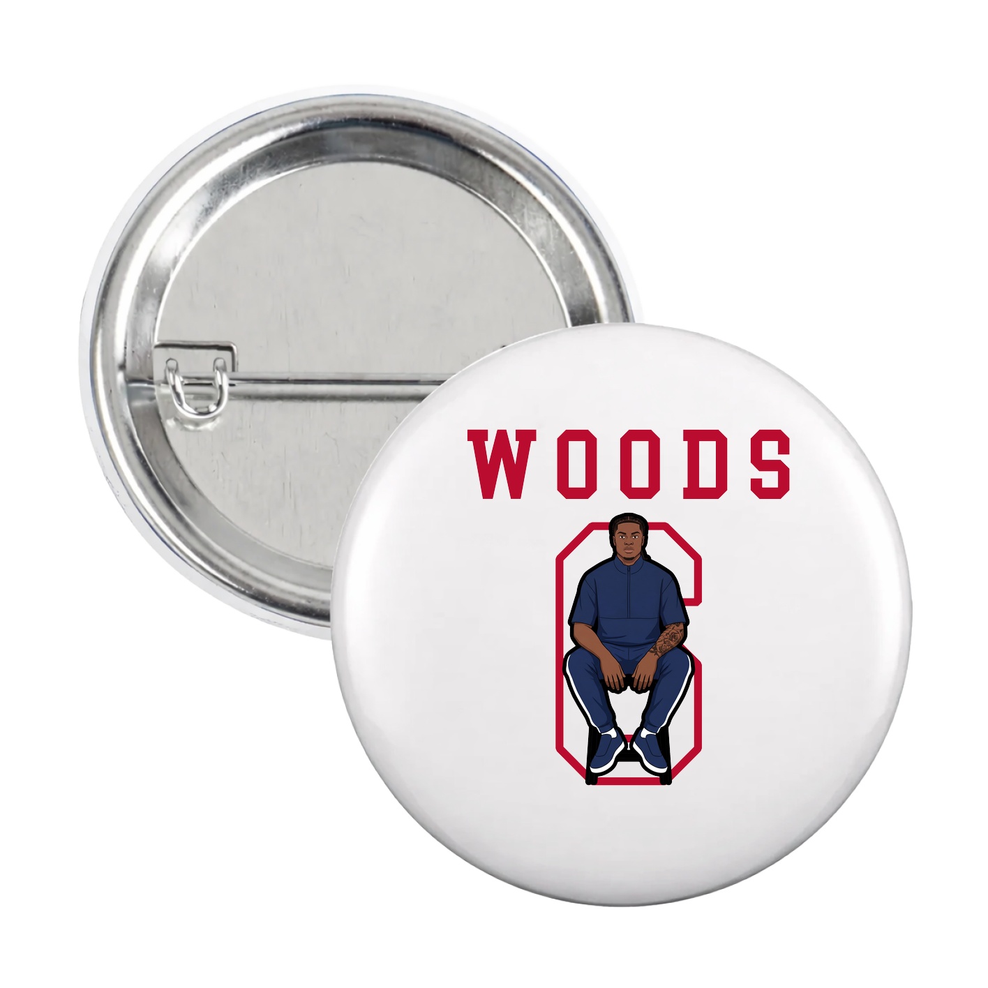 Game Day Button — Shirsey in White