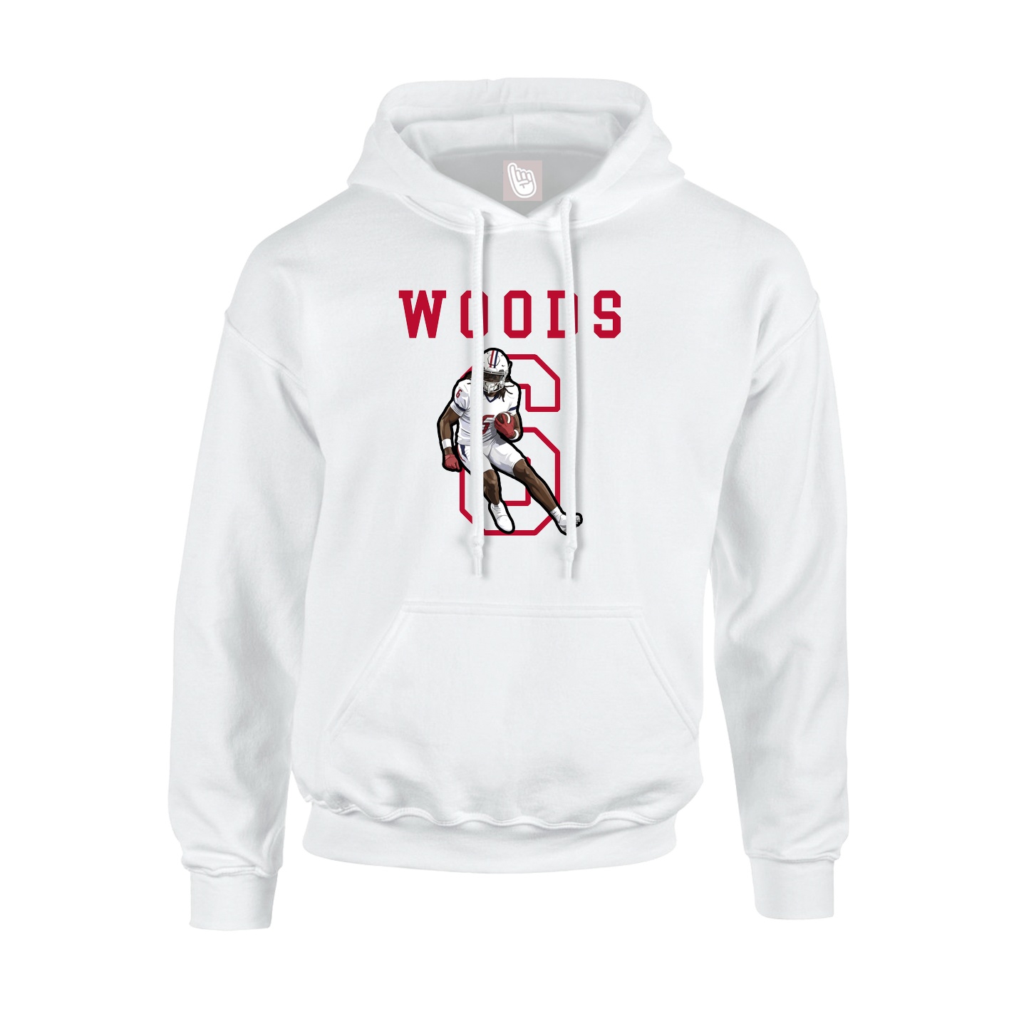 Hoodie — Shirsey in White