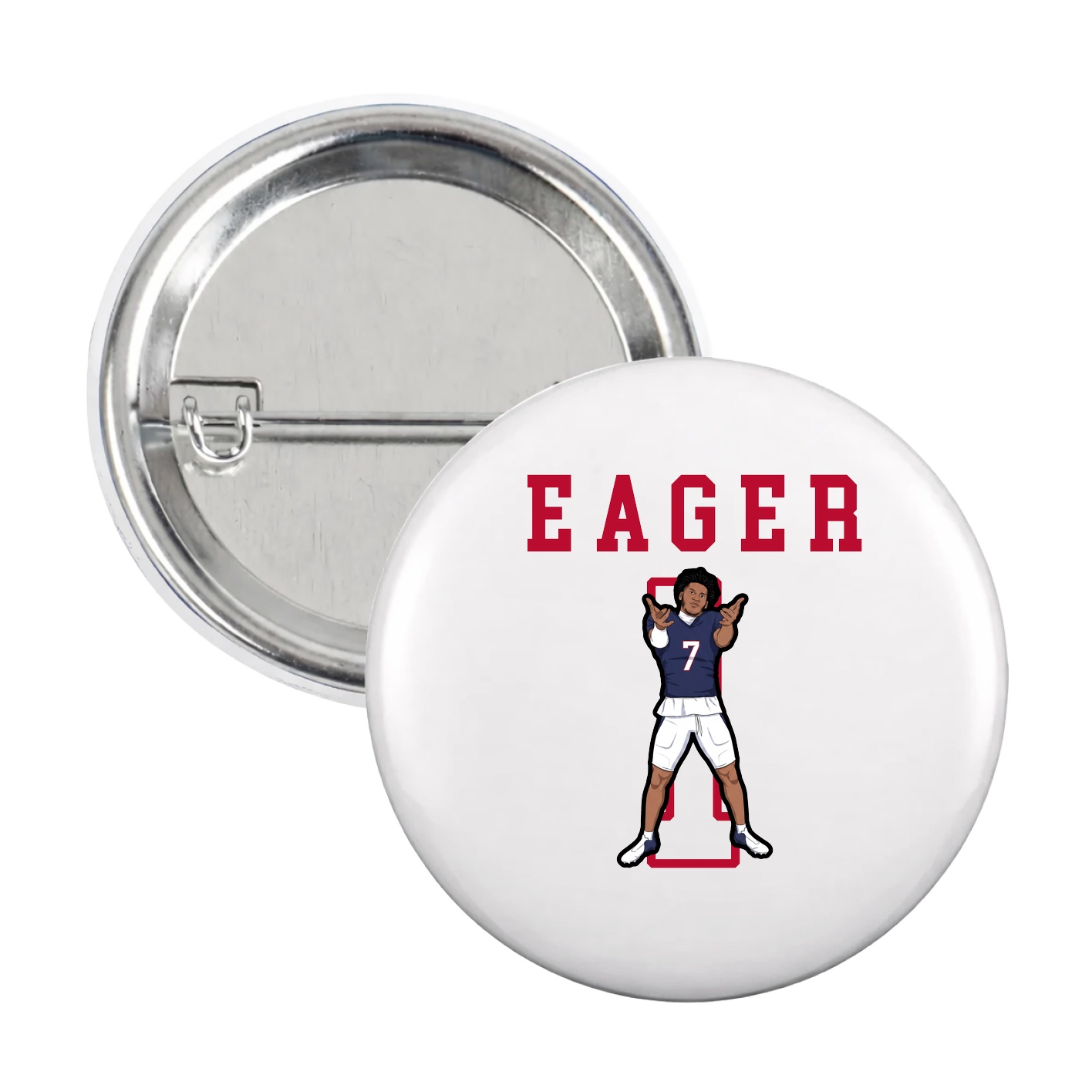 Game Day Button — Shirsey in White