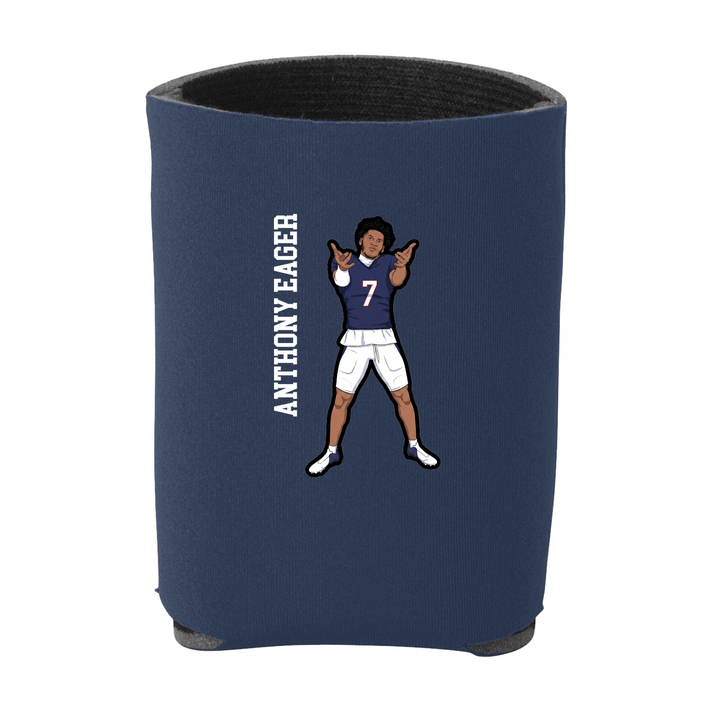 Can Holder — Name Vertical in Navy