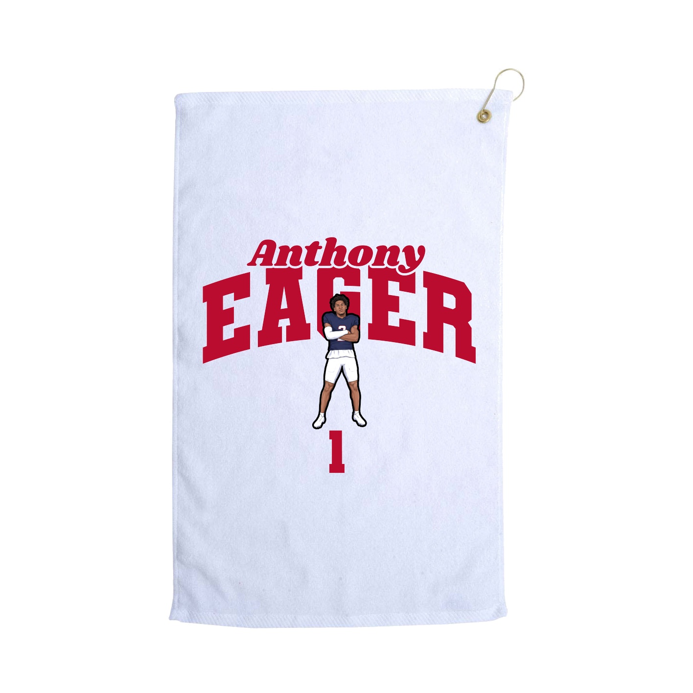 Golf Towel — Signature Arch in White
