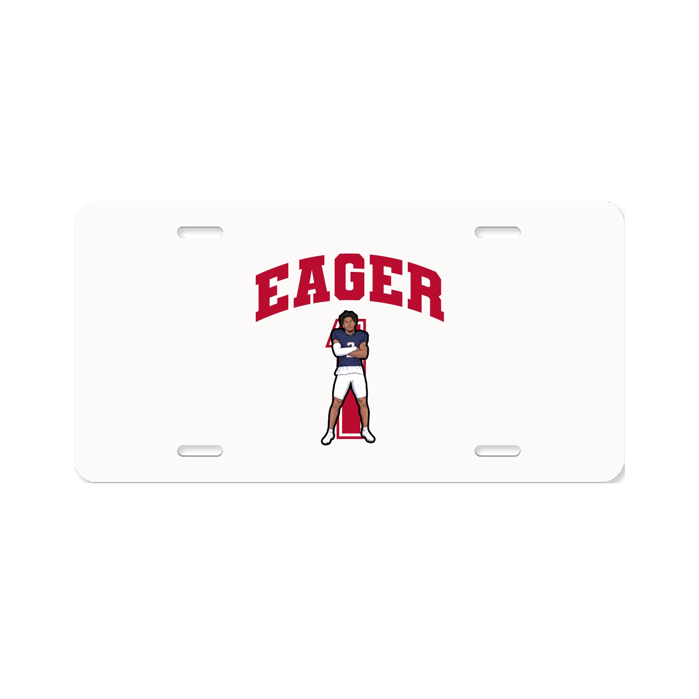License Plate — Number in Classic