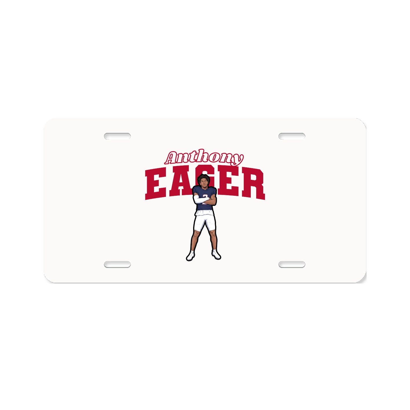 License Plate — Name Arch in Classic