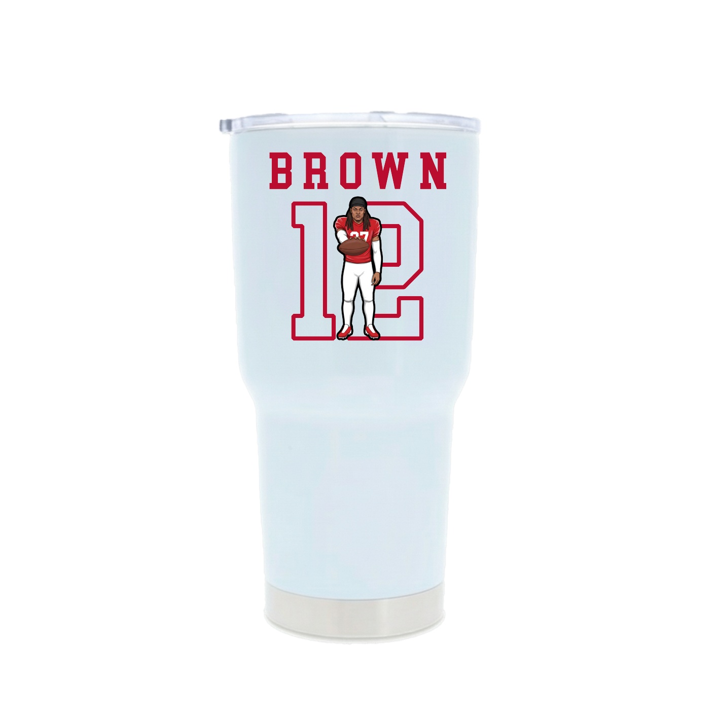 30oz Stainless Steel Tumbler — Shirsey in White