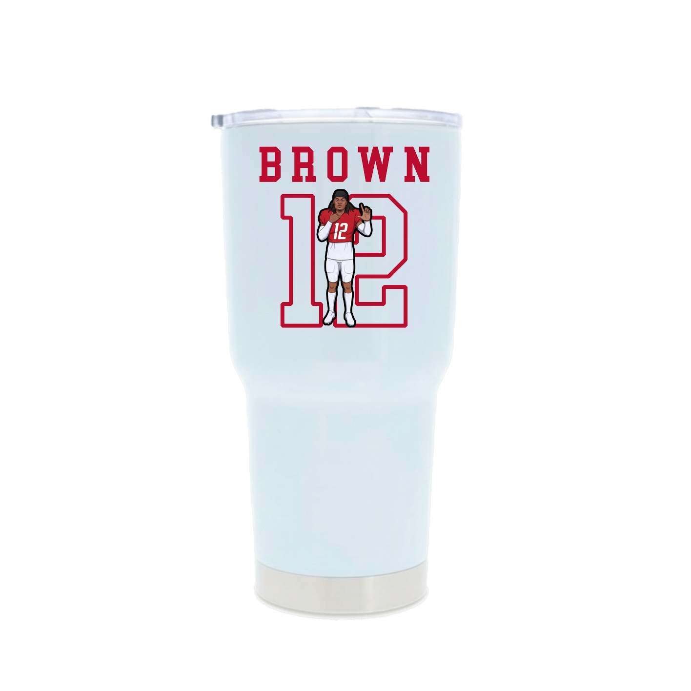 30oz Stainless Steel Tumbler — Shirsey in White