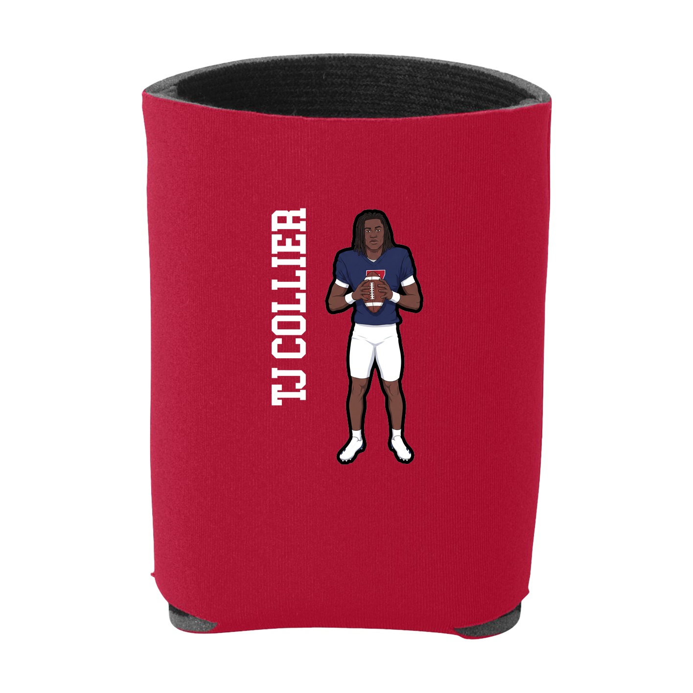 Can Holder — Name Vertical in Red