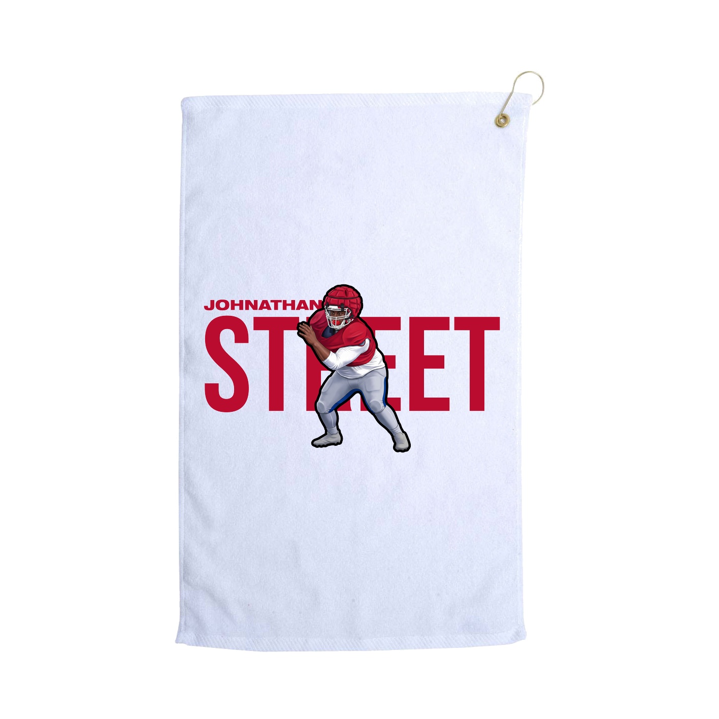 Golf Towel — Player Name in White