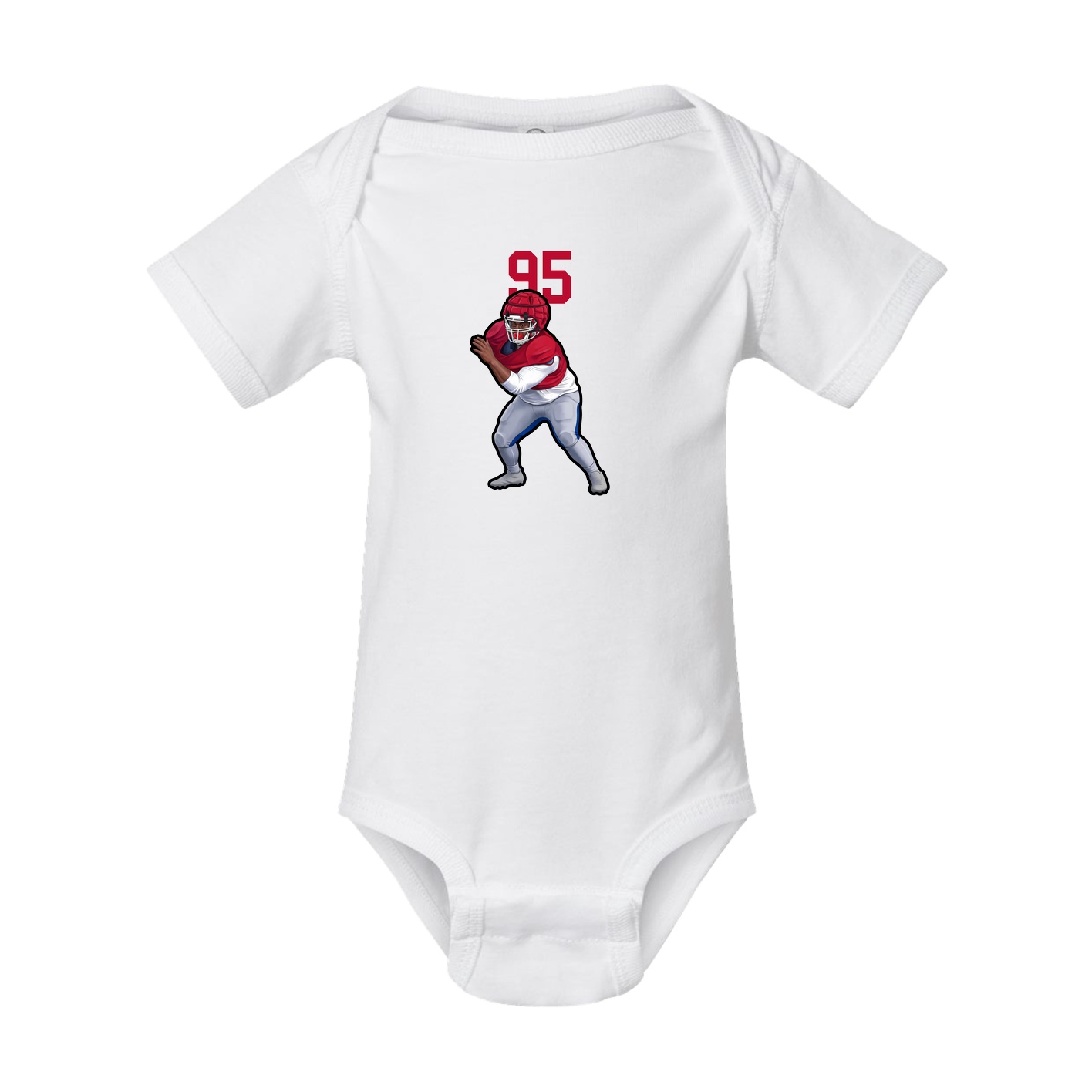 Baby Onesie — Number Top in White