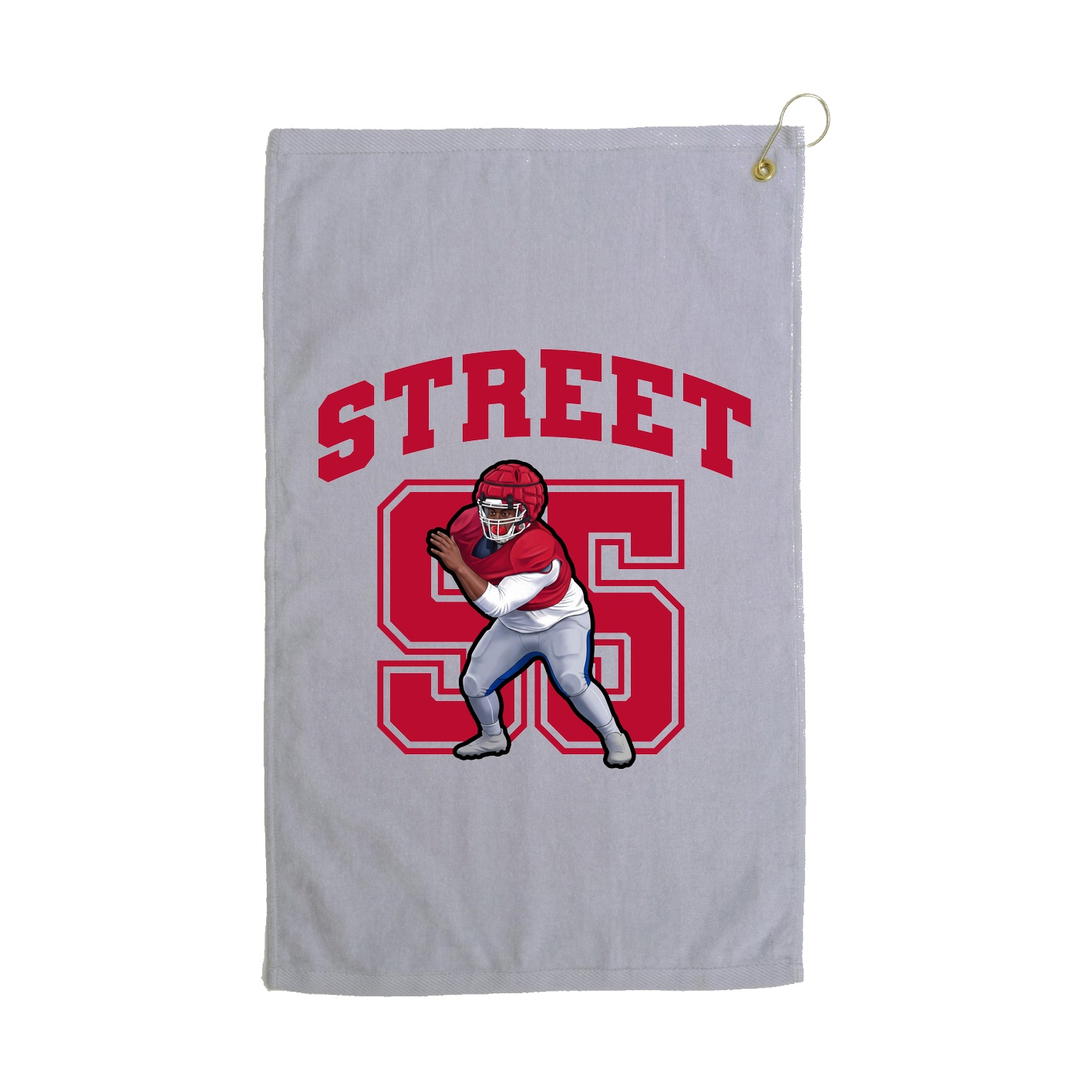 Golf Towel — Number in Grey