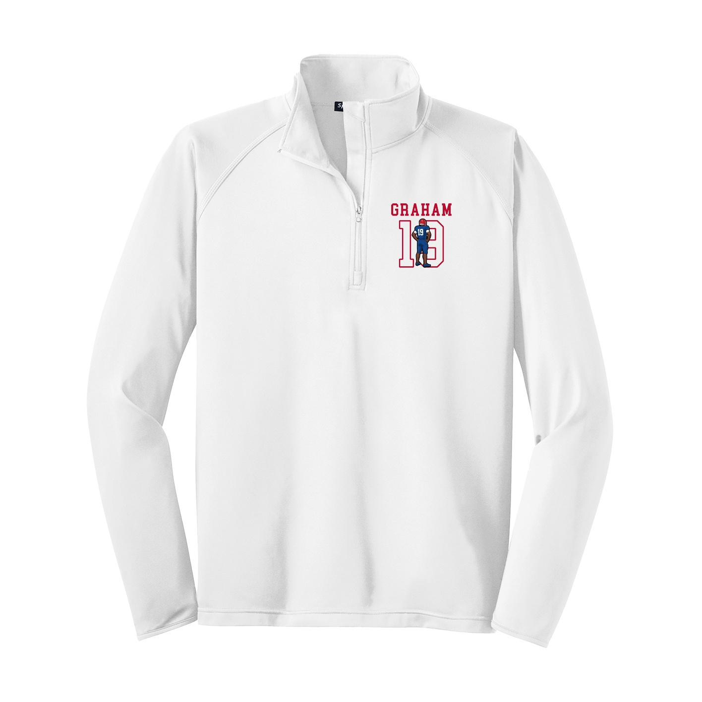 Q-Zip Pullover — Shirsey in White
