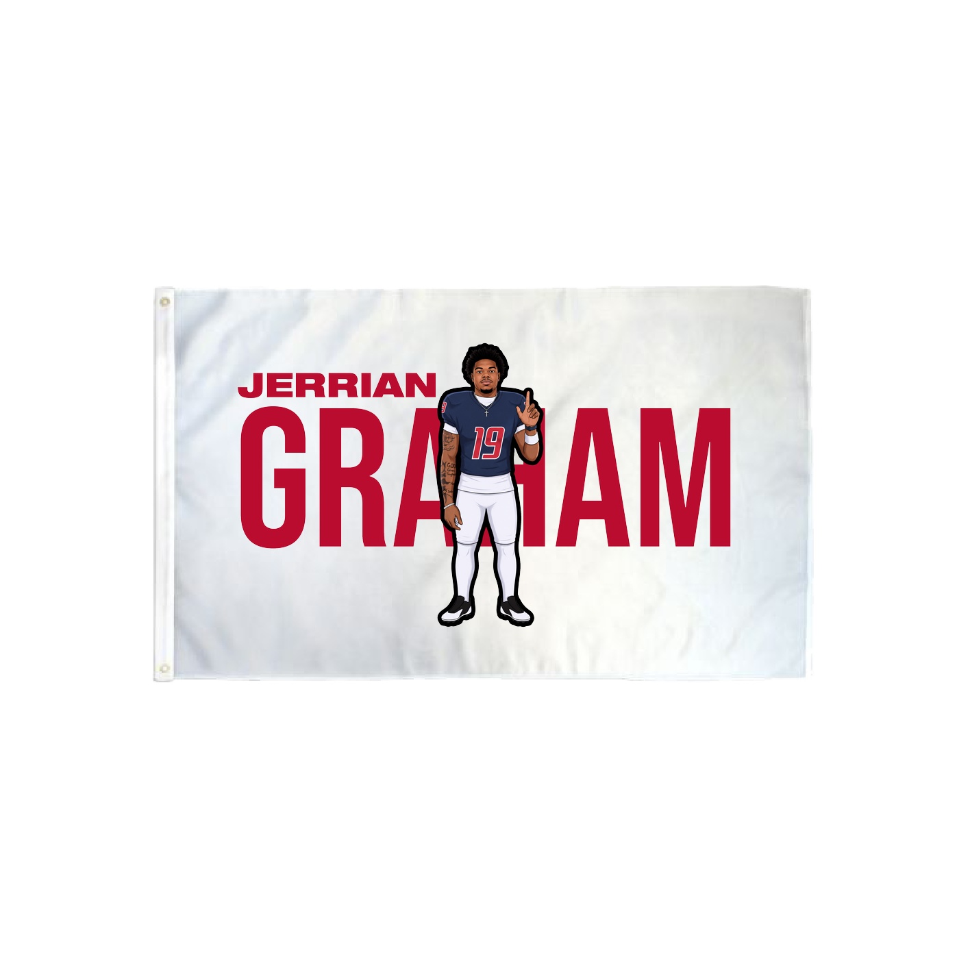 3x5 Flag — Player Name in Classic