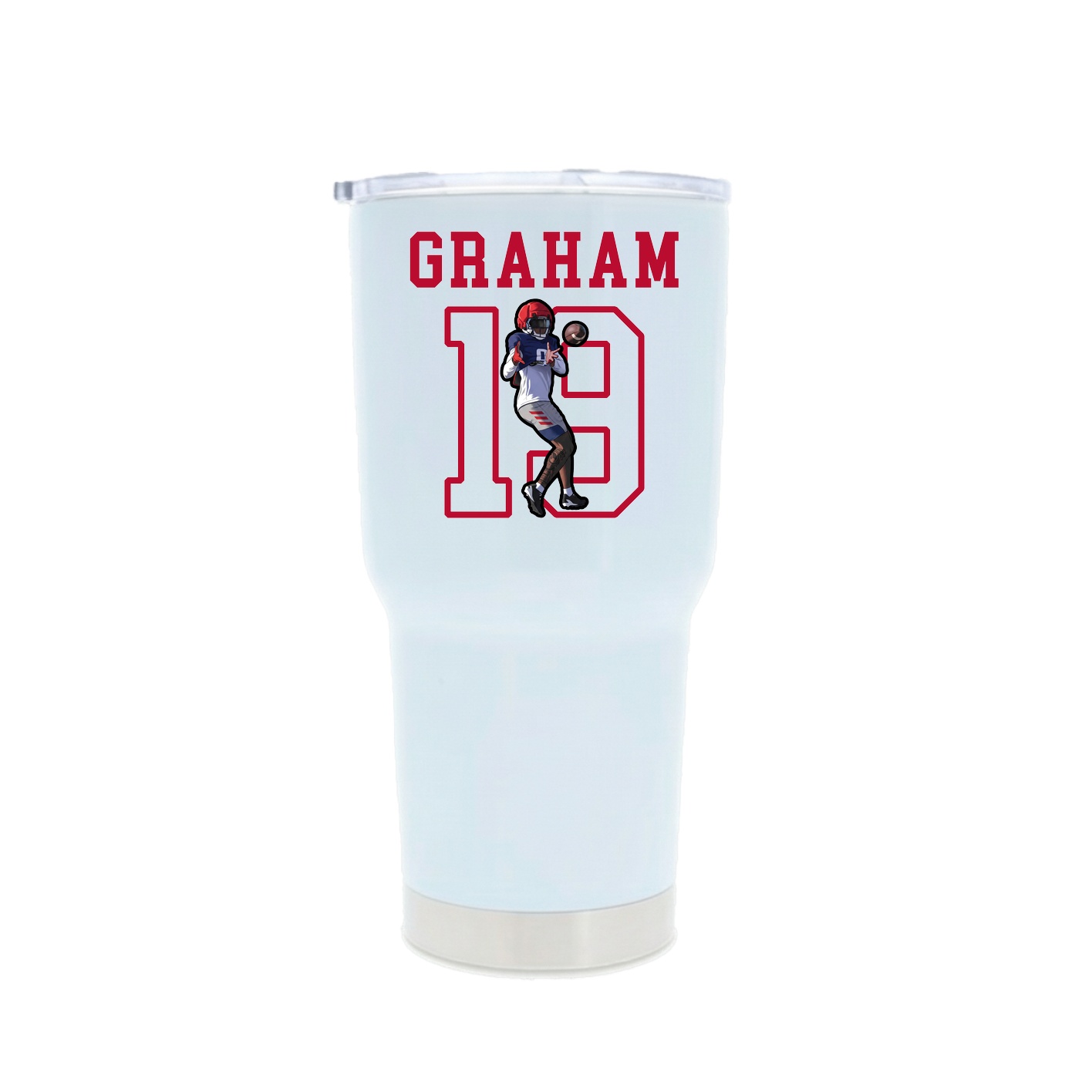 30oz Stainless Steel Tumbler — Shirsey in White