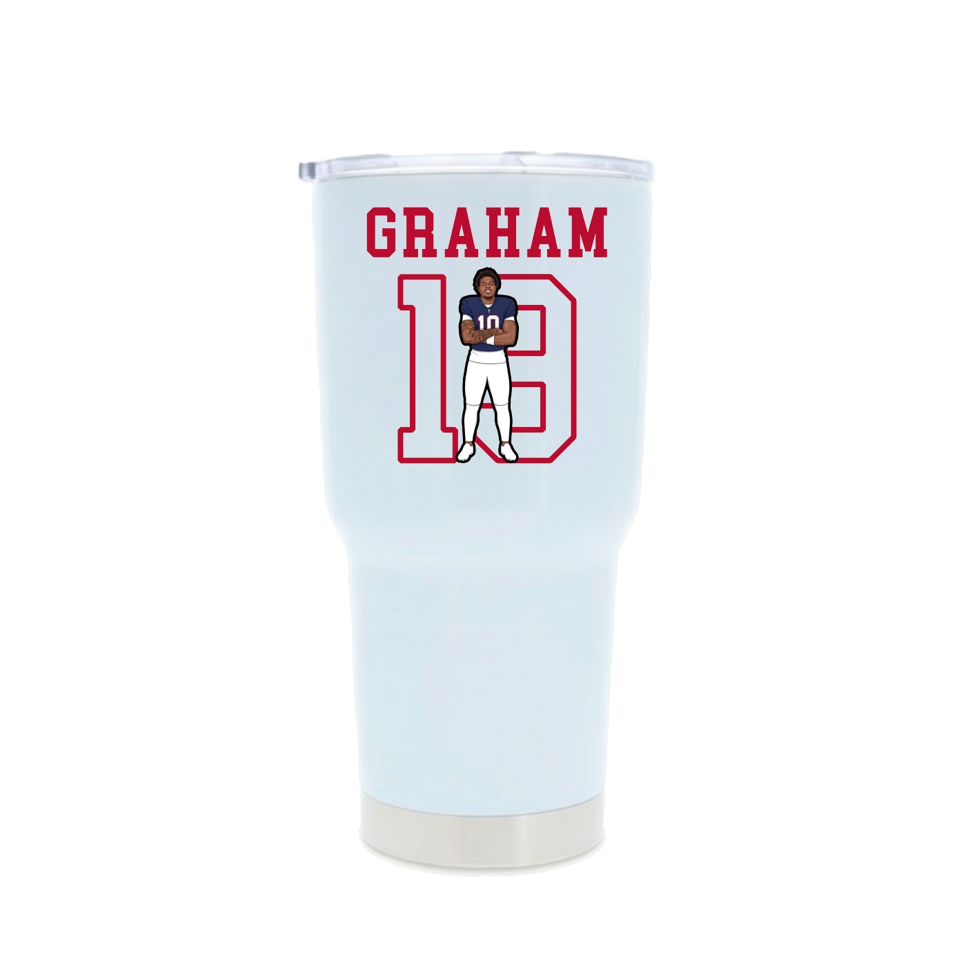 30oz Stainless Steel Tumbler — Shirsey in White