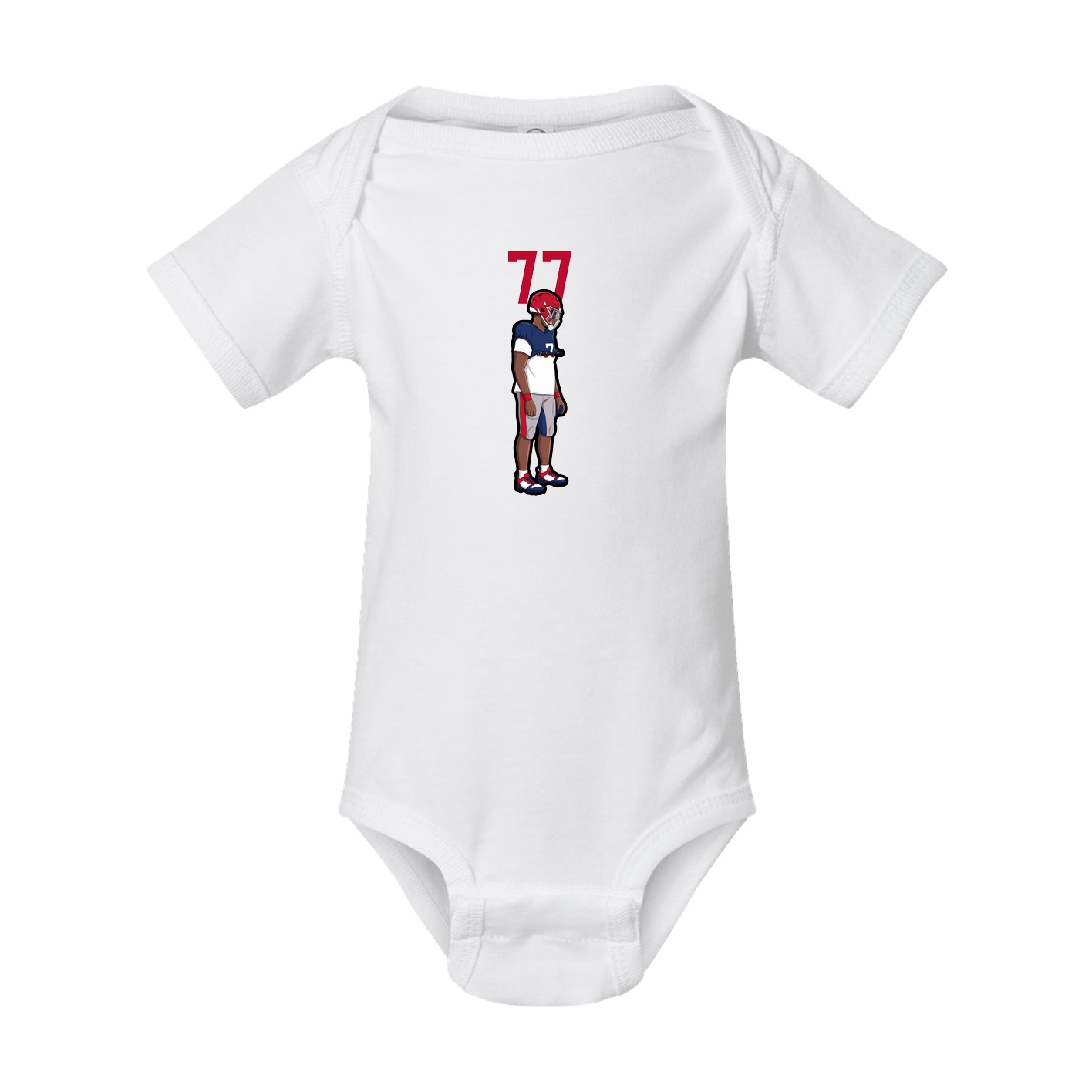 Baby Onesie — Number Top in White