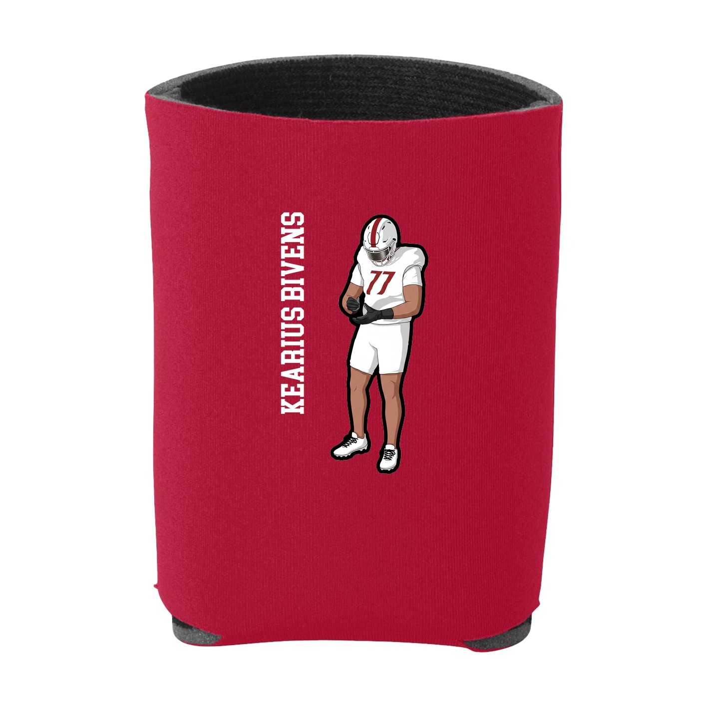 Can Holder — Name Vertical in Red