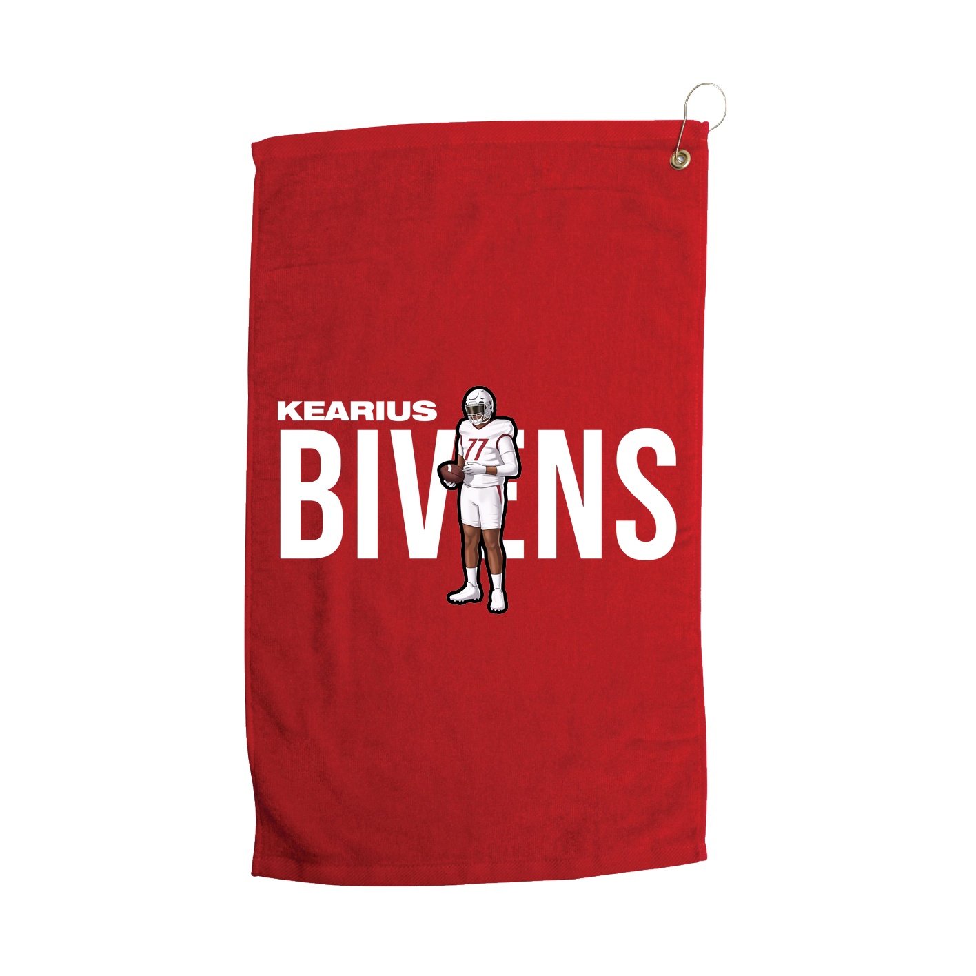Golf Towel — Player Name in Red