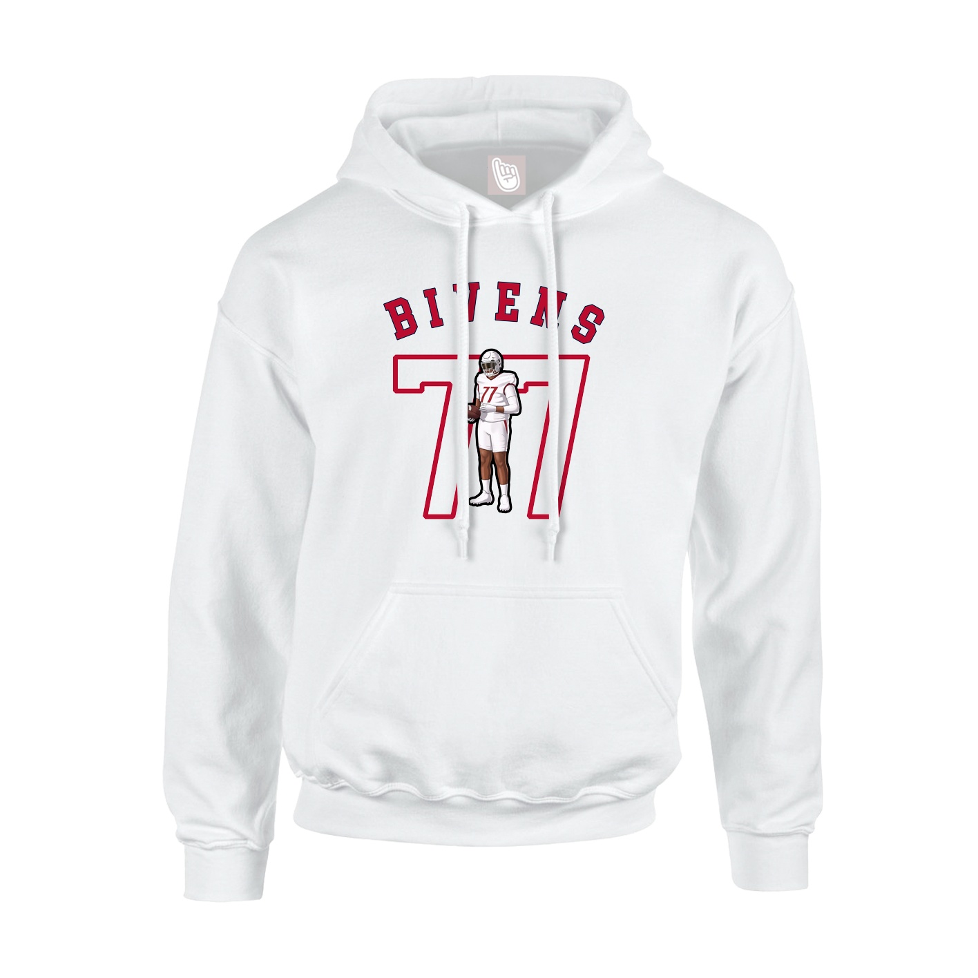 Youth Hoodie — Shirsey Arch in White