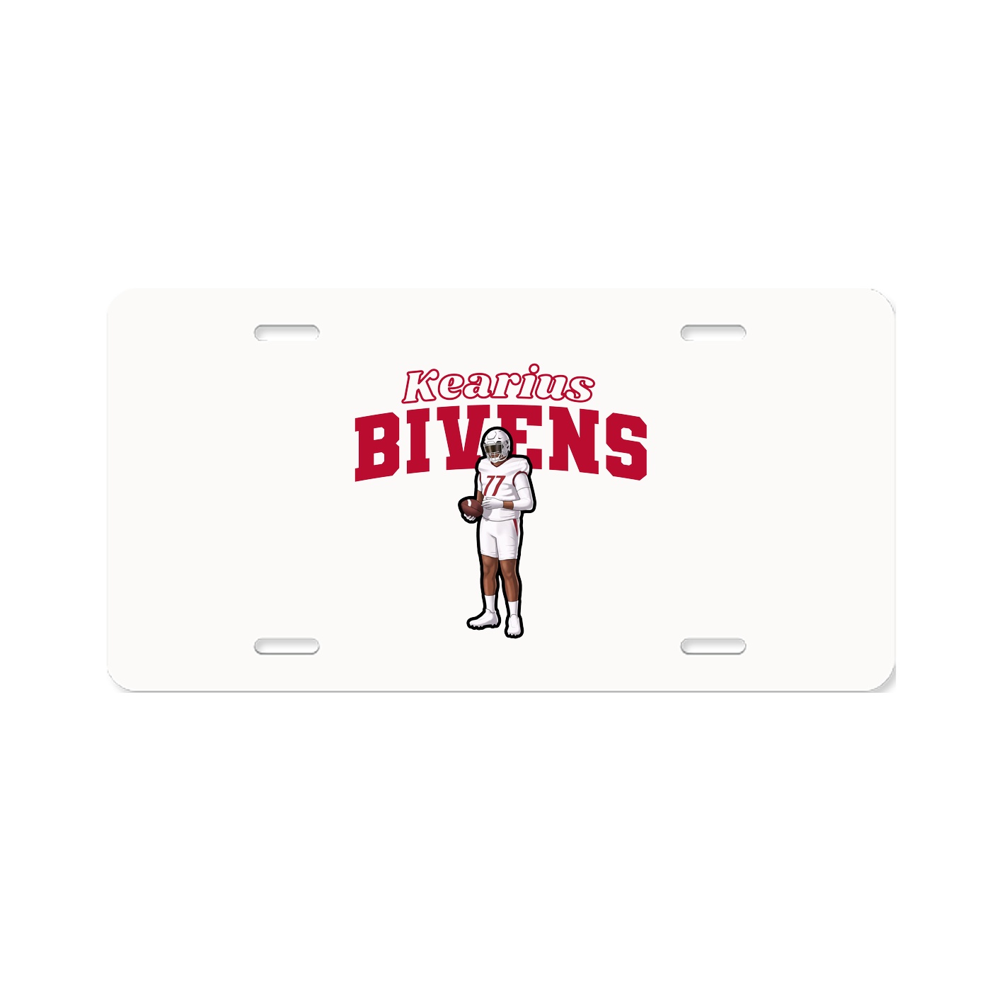 License Plate — Name Arch in Classic
