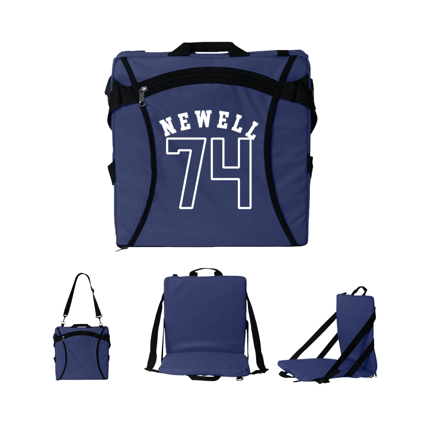 Folding Stadium Seat — Shirsey Arch in Navy