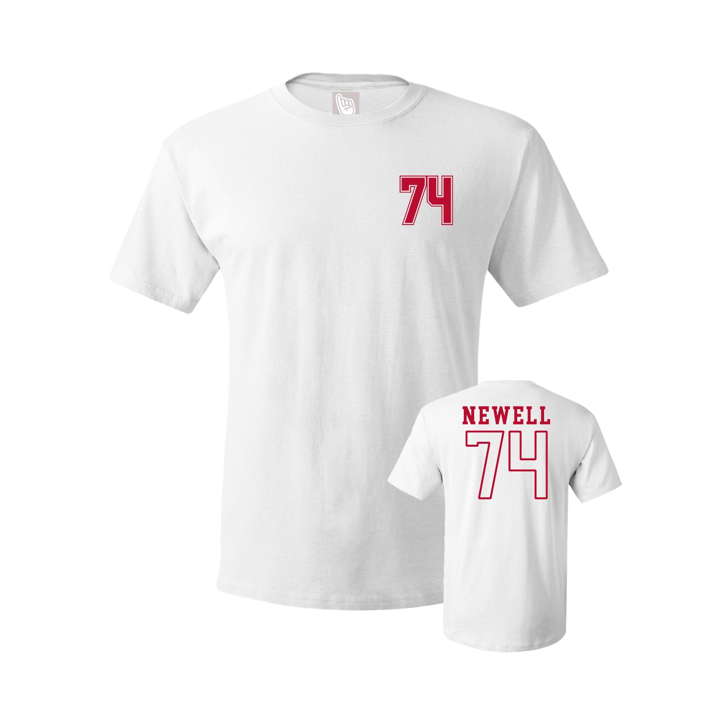 Youth Tee — Chest Back in White