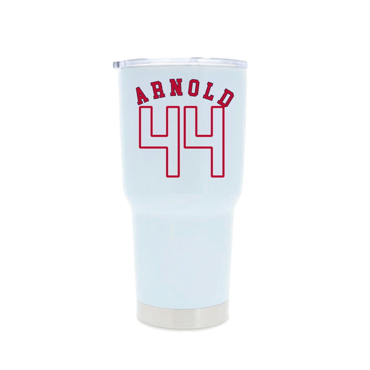 30oz Stainless Steel Tumbler — Shirsey Arch in White