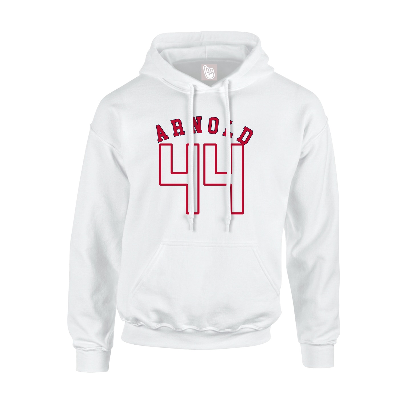 Youth Hoodie — Shirsey Arch in White
