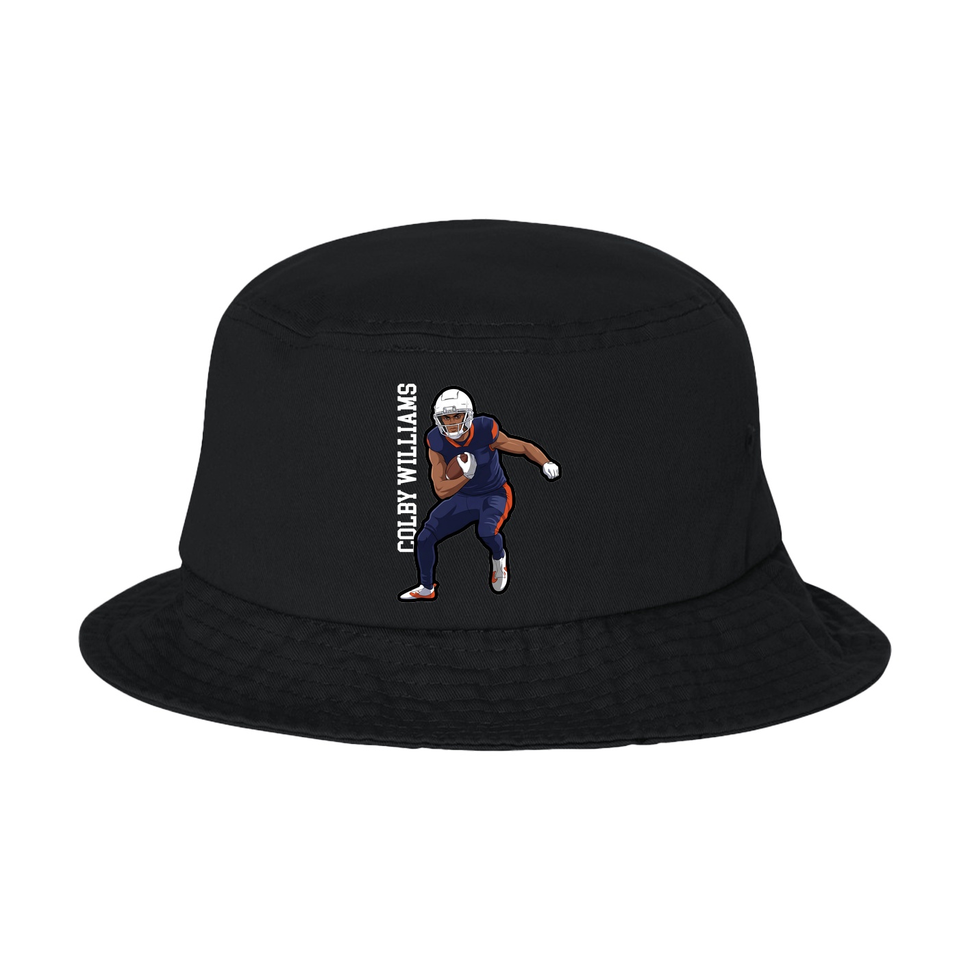 Bucket Cap — Name Vertical in Black