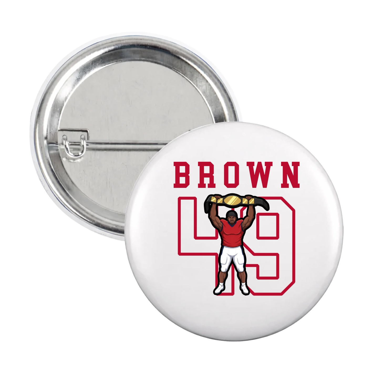 Game Day Button — Shirsey in White